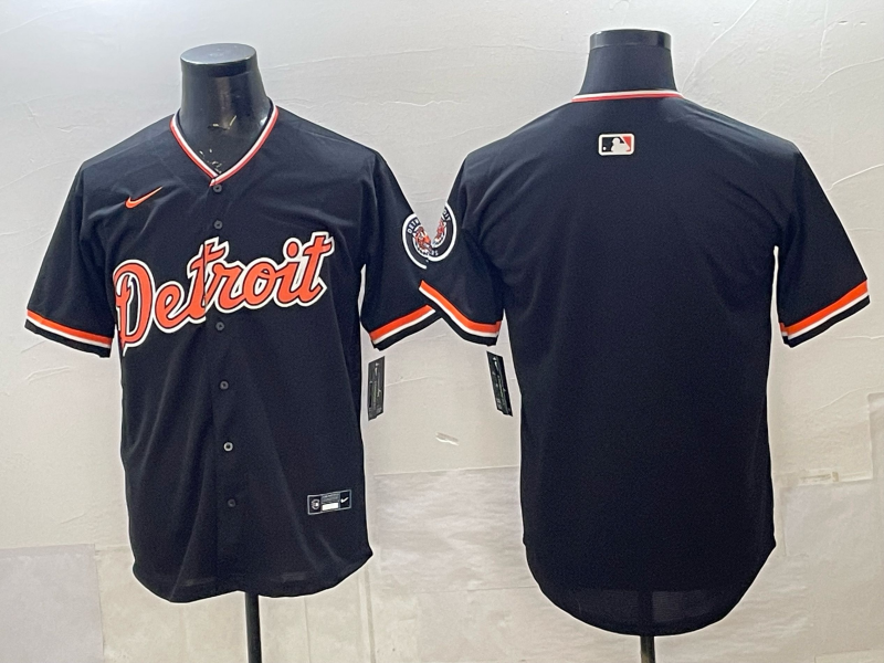 Men Detroit Tigers blank black Game Nike MLB Jersey14004